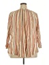 Chaps 100% Cotton Stripes Orange 3/4 Sleeve Blouse Size 2X - photo 2