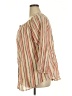 Chaps 100% Cotton Stripes Orange 3/4 Sleeve Blouse Size 2X - photo 5
