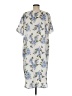 Nordstrom Rack 100% Polyester Floral Blue Gray Casual Dress Size M - photo 2