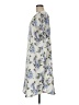 Nordstrom Rack 100% Polyester Floral Blue Gray Casual Dress Size M - photo 5