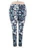 Hue Print Blue Active Pants Size 3X - photo 1