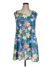 5Fin Tropical Floral Graphic Multi Color Blue Casual Dress Size XL - photo 1