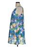 5Fin Tropical Floral Graphic Multi Color Blue Casual Dress Size XL - photo 5