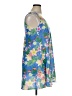 5Fin Tropical Floral Graphic Multi Color Blue Casual Dress Size XL - photo 4