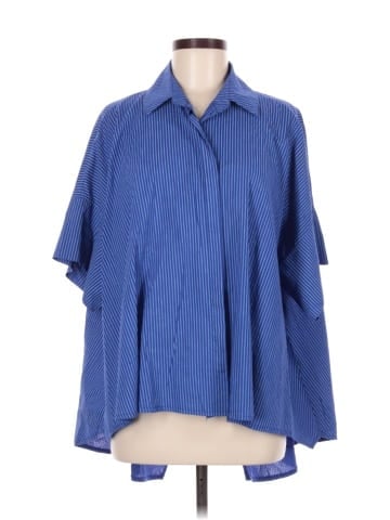 Assorted Brands 3/4 Sleeve Button-Down Shirt (view 1)