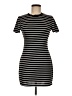 FancyQube Stripes Black Casual Dress Size M - photo 1