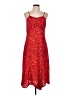 Shein 100% Polyester Floral Red Casual Dress Size 12 - photo 1