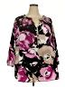 Dana Buchman 100% Polyester Black 3/4 Sleeve Blouse Size 3X - photo 1