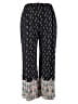 New Directions Print Black Casual Pants Size 3X - photo 1