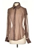 ASTR The Label Color Block Brown Long Sleeve Blouse Size S - photo 1