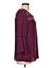 Signature 100% Polyester Burgundy 3/4 Sleeve Blouse Size L - photo 4