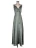 Lulus 100% Polyester Metallic Gray Casual Dress Size M - photo 1