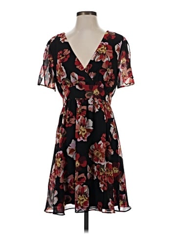Madewell Tulip-Sleeve Mini Dress in French Rose (view 1)