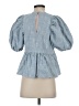 Hunter Bell Blue 3/4 Sleeve Blouse Size S - photo 2