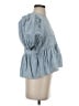Hunter Bell Blue 3/4 Sleeve Blouse Size S - photo 4
