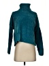 Lovers + Friends 100% Polyester Teal Turtleneck Sweater Size S - photo 1