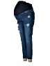 Haute Mama Stars Blue Jeans Size Med Maternity - photo 1