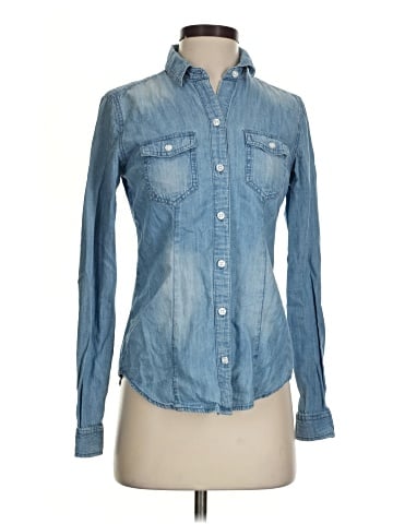 Ann Taylor LOFT Long Sleeve Button-Down Shirt (view 1)