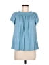 Max Studio Blue Short Sleeve Blouse Size M - photo 1
