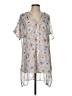 One September 100% Polyester Silver Short Sleeve Blouse Size XS - photo 1