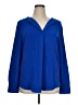 Fortune + Ivy 100% Polyester Blue Long Sleeve Blouse Size XL - photo 1
