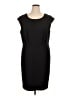 Nine West Solid Black Cocktail Dress Size 1X - photo 1