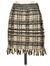 LoveShackFancy Tweed Gold Casual Skirt Size S - photo 1