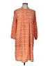Gap 100% Polyester Chevron-herringbone Orange Casual Dress Size L - photo 1