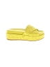 Nine West Yellow Green Wedges Size 7 - photo 1