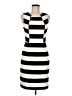 Trina Turk Stripes Black Casual Dress Size 6 - photo 1