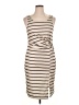 Unbranded 100% Polyester Stripes Tan Casual Dress Size XL - photo 1