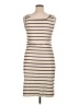 Unbranded 100% Polyester Stripes Tan Casual Dress Size XL - photo 2