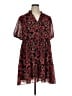 1.State 100% Polyester Paisley Burgundy Casual Dress Size XL - photo 1