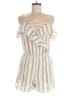Renvy 100% Rayon Stripes White Romper Size M - photo 1