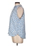 Ann Taylor LOFT Blue Sleeveless Blouse Size L - photo 5