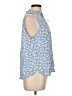 Ann Taylor LOFT Blue Sleeveless Blouse Size L - photo 4