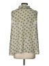 Talbots 100% Polyester Yellow Sleeveless Blouse Size L - photo 2