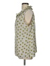 Talbots 100% Polyester Yellow Sleeveless Blouse Size L - photo 5