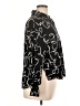 ELOQUII 100% Rayon Print Black Long Sleeve Blouse Size 14 Plus - photo 4