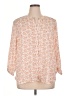 Jachs Girlfriend 100% Polyester Orange 3/4 Sleeve Blouse Size XL - photo 1