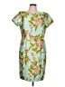 Talbots 100% Polyester Tropical Green Cocktail Dress Size 12 - photo 1