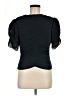 FRAME 100% Polyester Black Short Sleeve Top Size M - photo 1