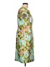 Talbots 100% Polyester Tropical Green Cocktail Dress Size 12 - photo 4