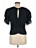 FRAME 100% Polyester Black Short Sleeve Top Size M - photo 2
