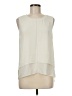 Rose + Olive Ivory Sleeveless Blouse Size M - photo 1