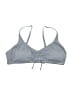 Kona Sol Checkered-gingham Gray Swimsuit Top Size XL - photo 1