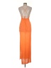 Unbranded Orange Cocktail Dress Size M (estimated) - photo 2