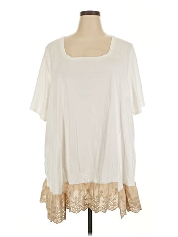 LOGO by Lori Goldstein Short Sleeve Top (view 1)