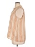 Worthington 100% Polyester Stripes Tan Sleeveless Blouse Size XL - photo 5