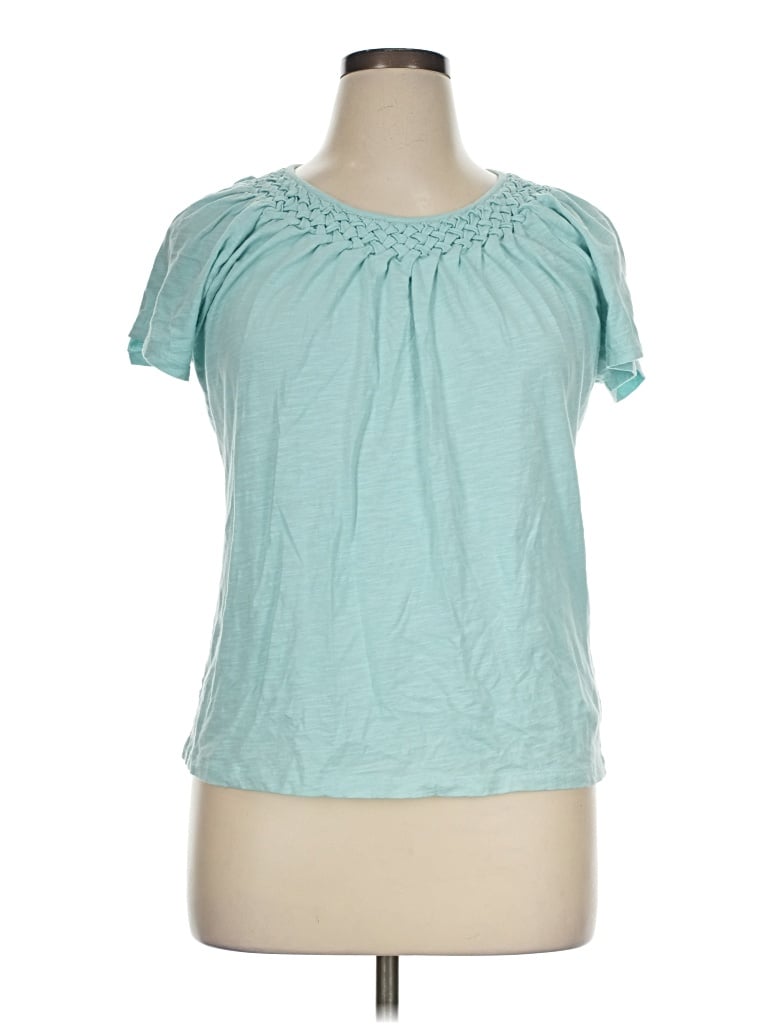 Click to view more detailed imagery on our partner's website Pre-owned Talbots Short Sleeve T-shirt In Teal